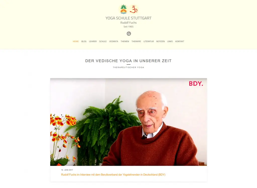 Yogaschule Stuttgart Rudolf Fuchs