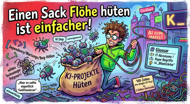 KI: Einen Sack Flöhe hüten ist einfacher – KI Fazit, Stand Juli 2026