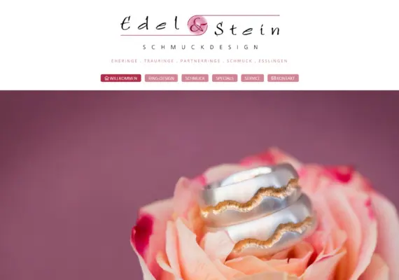 Edel und Stein Schmuckdesign Esslingen Homepage Screenshot 7 2018