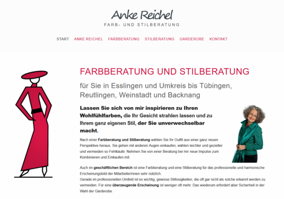 Anke Reichel Farb- und Stilbearbeitung Esslingen